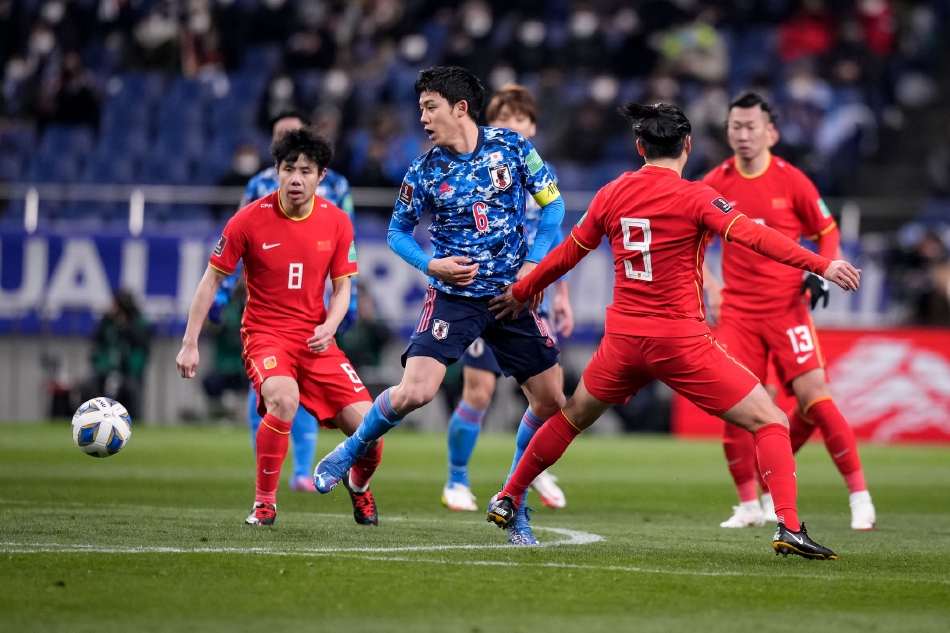 [12强赛]国足0-2日本 基本无缘世界杯