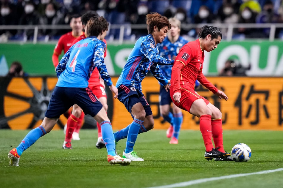 [12强赛]国足0-2日本 基本无缘世界杯