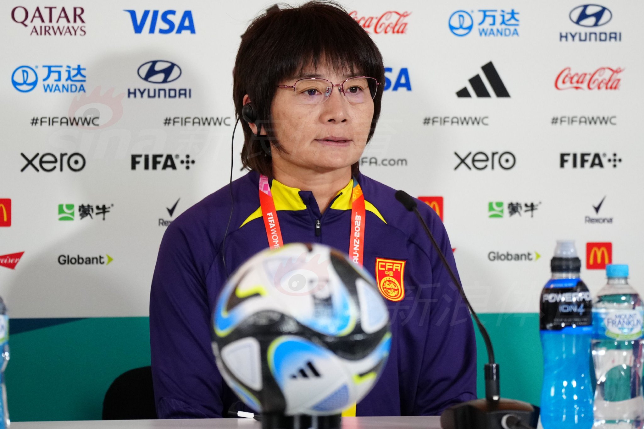 女足世界杯:中国女足赛前发布会1